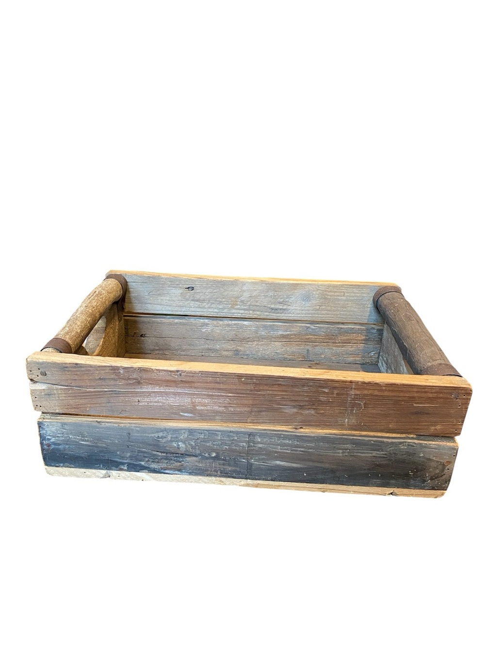 HANDMADE RUSTIC VINTAGE WOOD CRATE - Picture 5 of 7